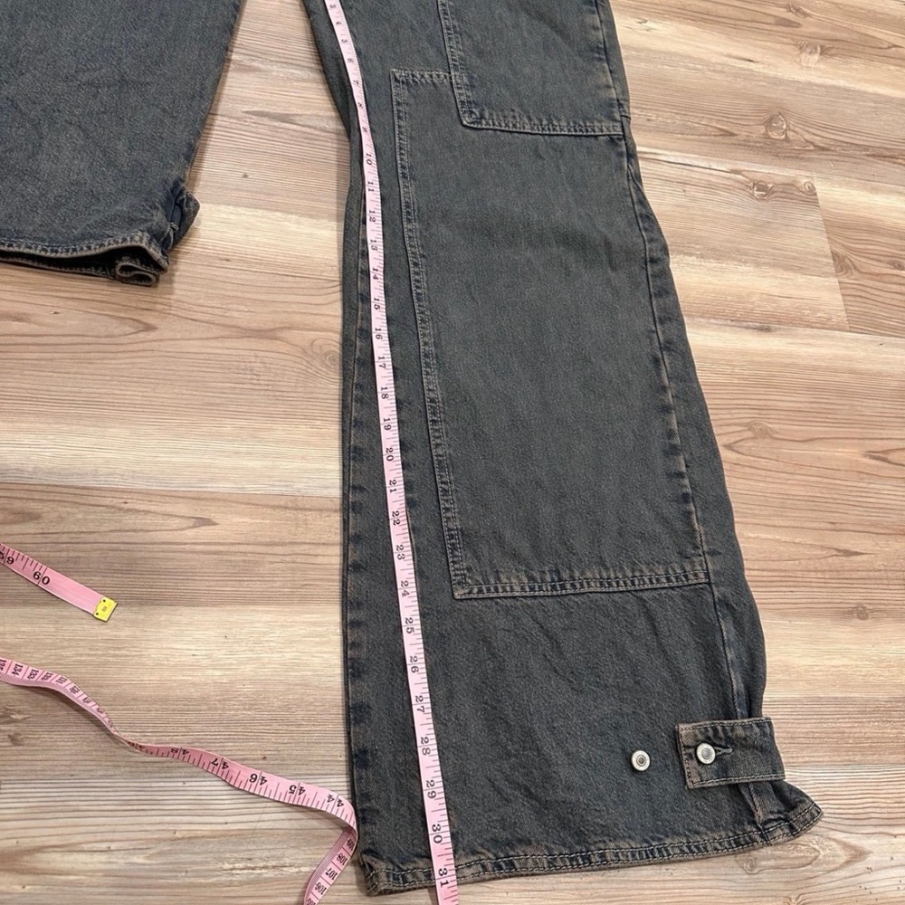 Free People We The Free CRVY Outlaw Wide-Leg Jeans/Ian Indigo/Size XS - Picture 9 of 11